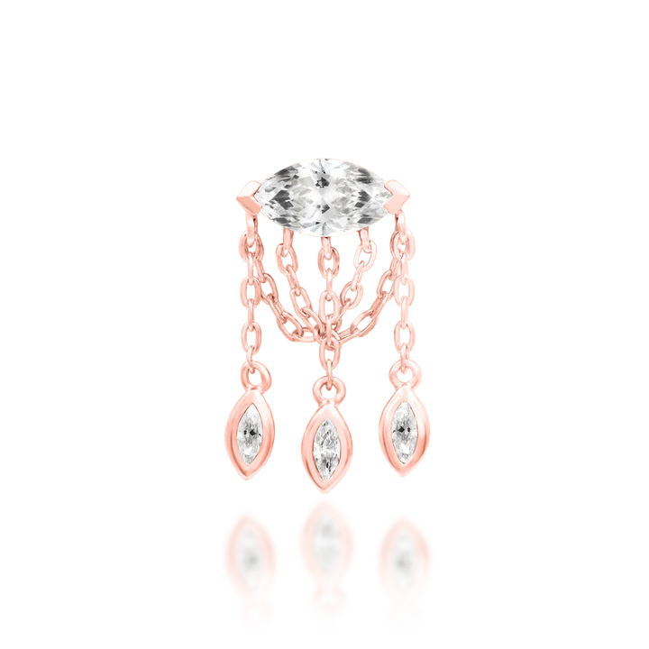 14ct GOLD Claudia - White CZ
