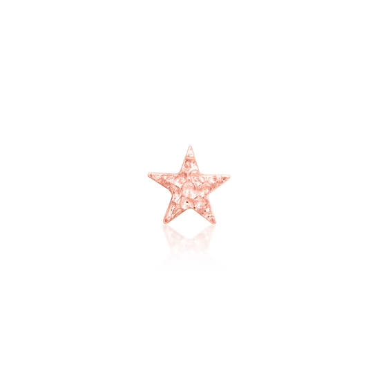 14ct GOLD HAMMERED STAR