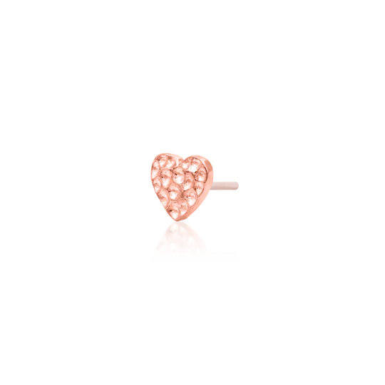 14ct HAMMERED HEART