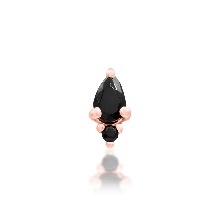 14ct GOLD Karma - Black CZ