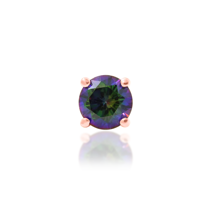 14ct GOLD MYSTIC PRONG-SET