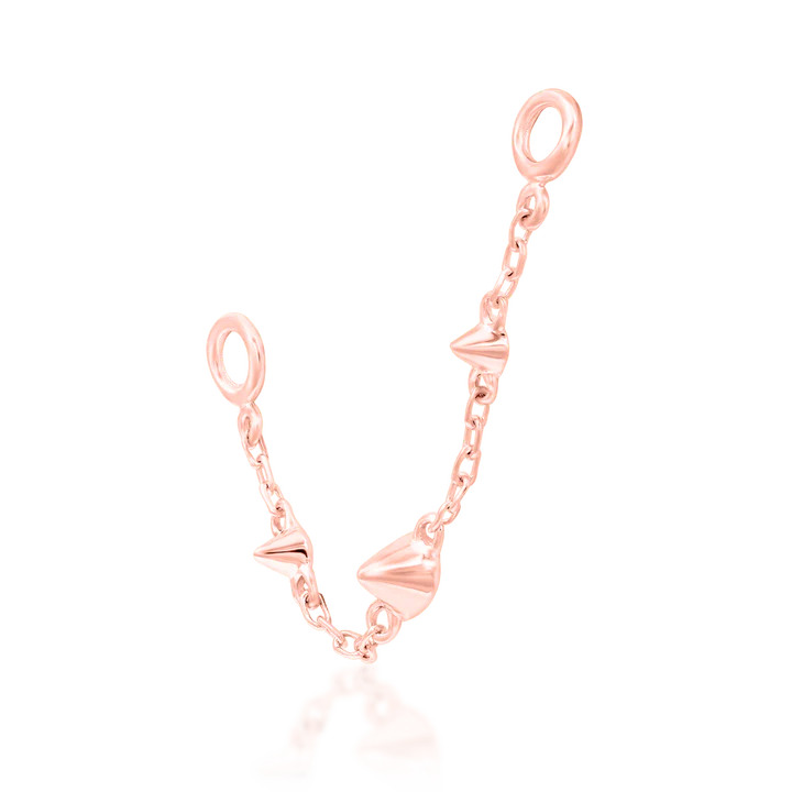 14ct Gold SPIKED CHAIN