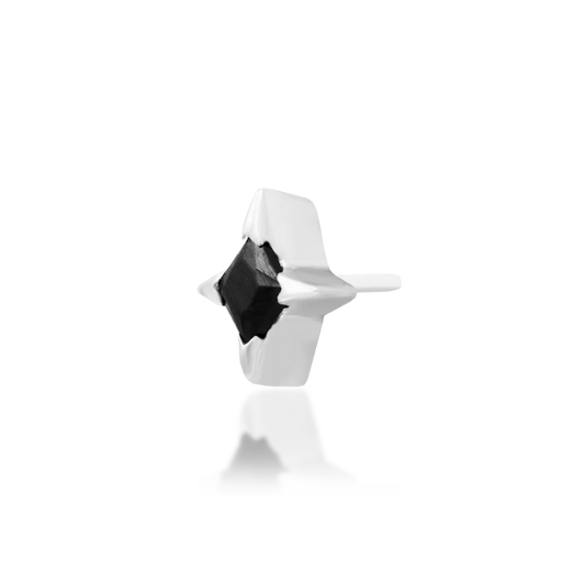 14ct GOLD Corvin - Black CZ