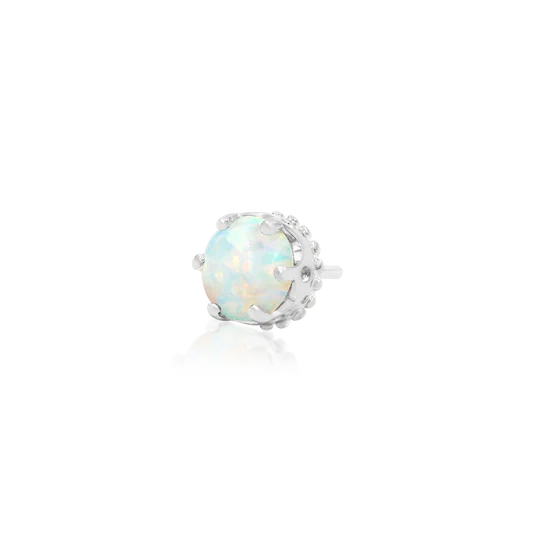14ct GOLD CROWN SET WITH OPAL