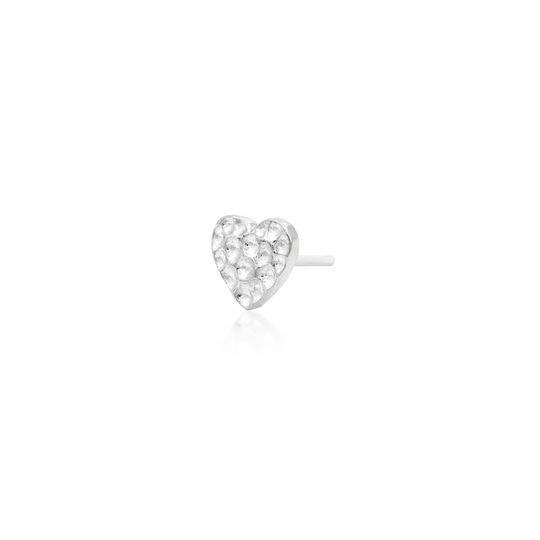 14ct HAMMERED HEART