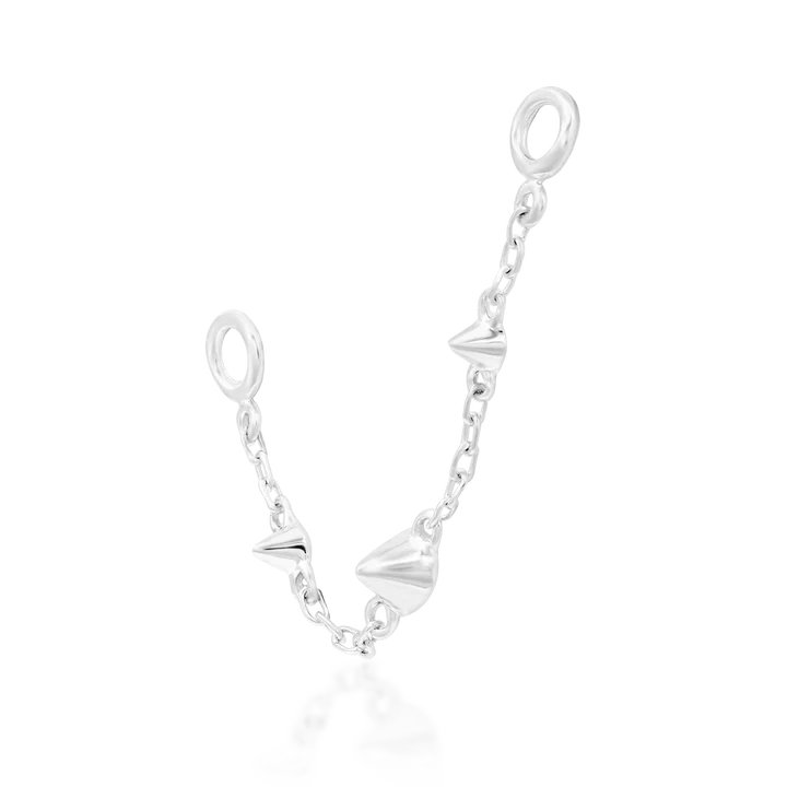 14ct Gold SPIKED CHAIN