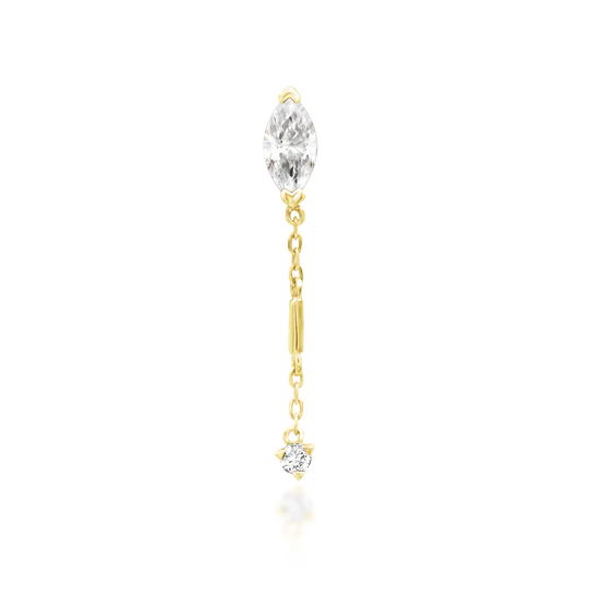 14ct GOLD Akasha - White CZ