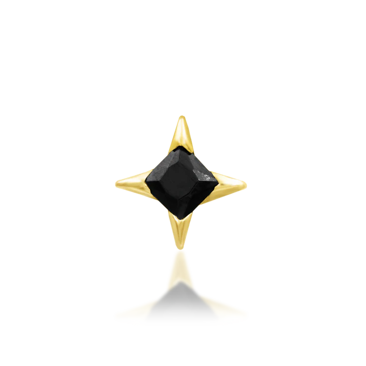 14ct GOLD Corvin - Black CZ