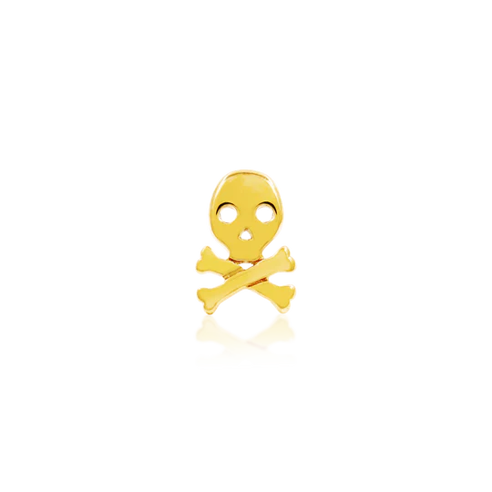 14ct GOLD SKULL CROSSBONE