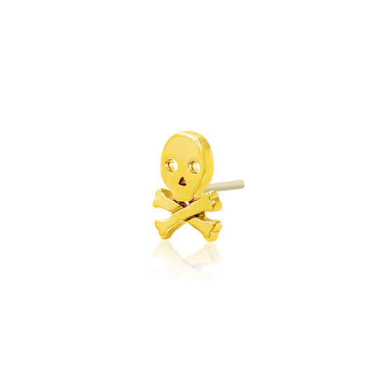 14ct GOLD SKULL CROSSBONE