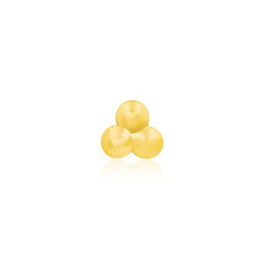 14ct GOLD TRI-BEAD