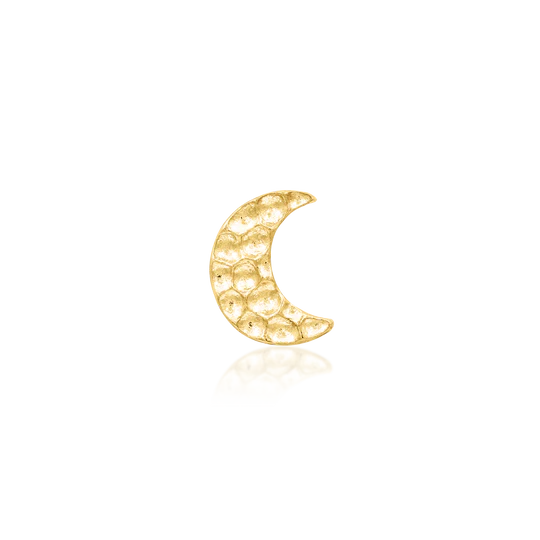 14ct GOLD HAMMERED MOON