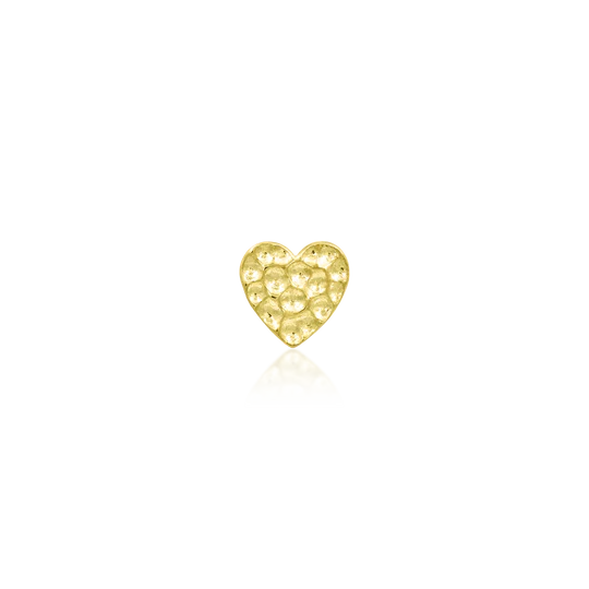14ct HAMMERED HEART