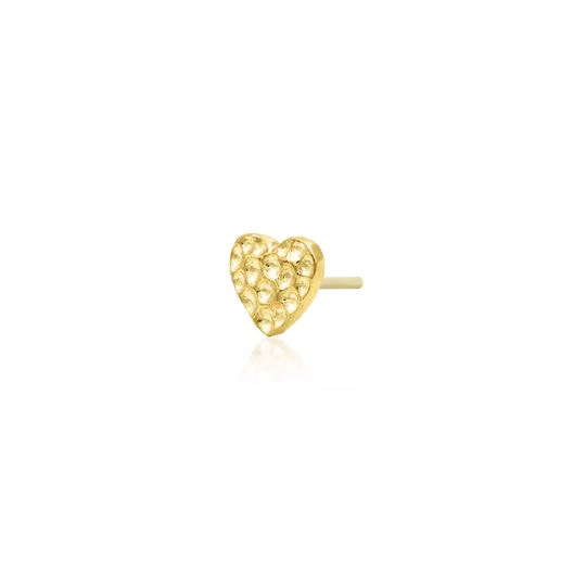 14ct HAMMERED HEART
