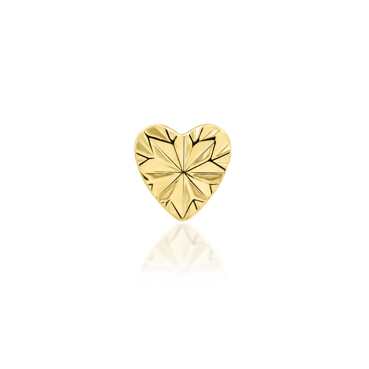 14ct GOLD LASER HEART