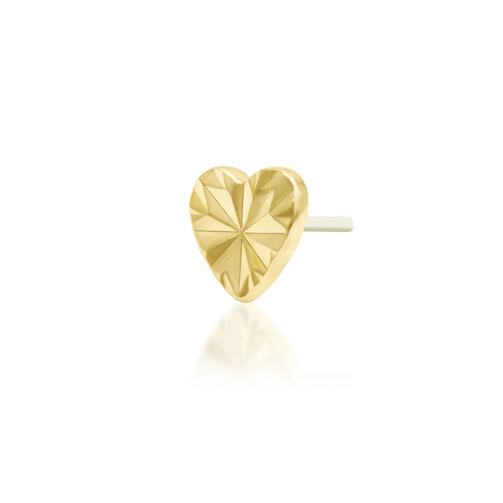 14ct GOLD LASER HEART