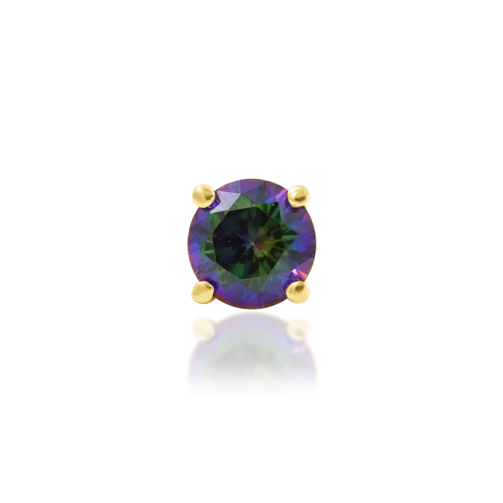 14ct GOLD MYSTIC PRONG-SET