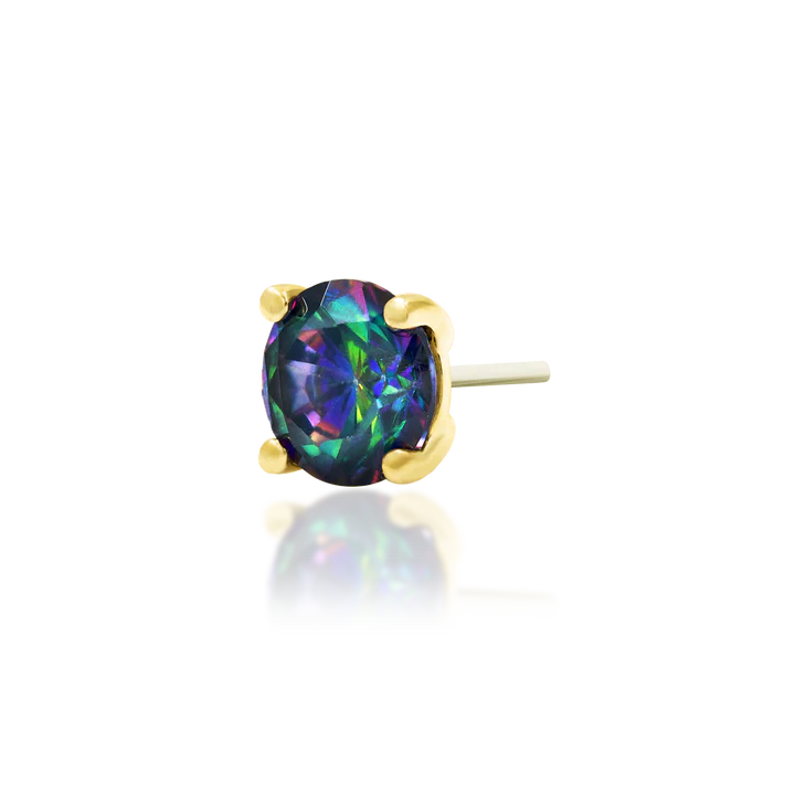 14ct GOLD MYSTIC PRONG-SET