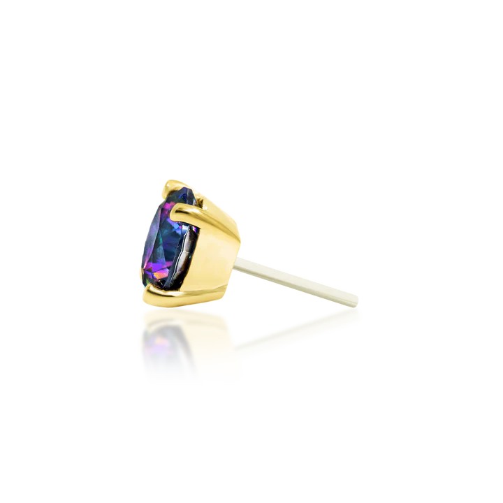 14ct GOLD MYSTIC PRONG-SET