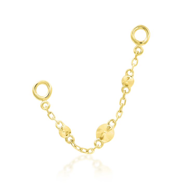 14ct Gold SPIKED CHAIN