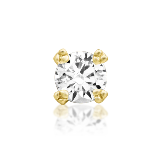 14ct GOLD Tribead Prong