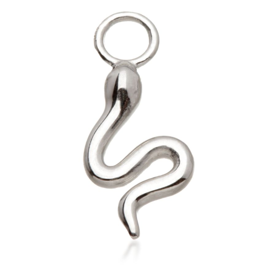 9ct Gold Snake Charm for Hinge Rings