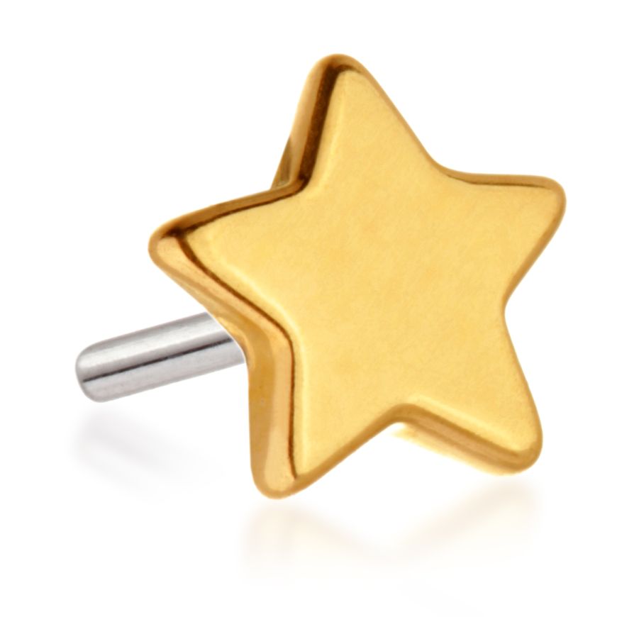 14ct Gold Star Pin Attachment