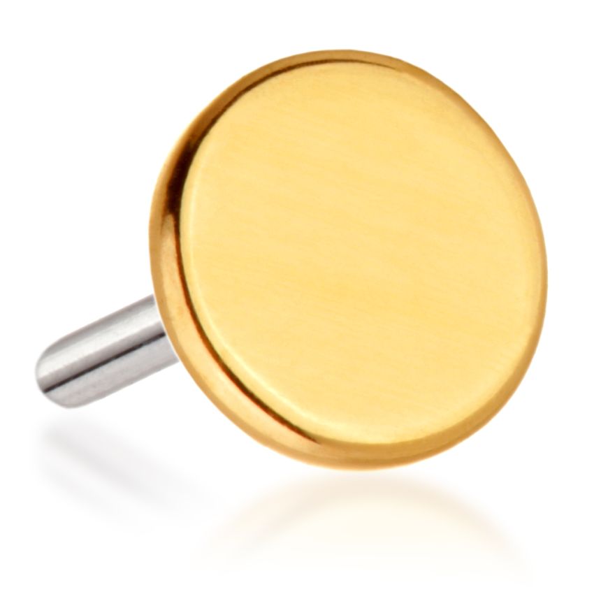 14ct Gold Disk Pin Attachment