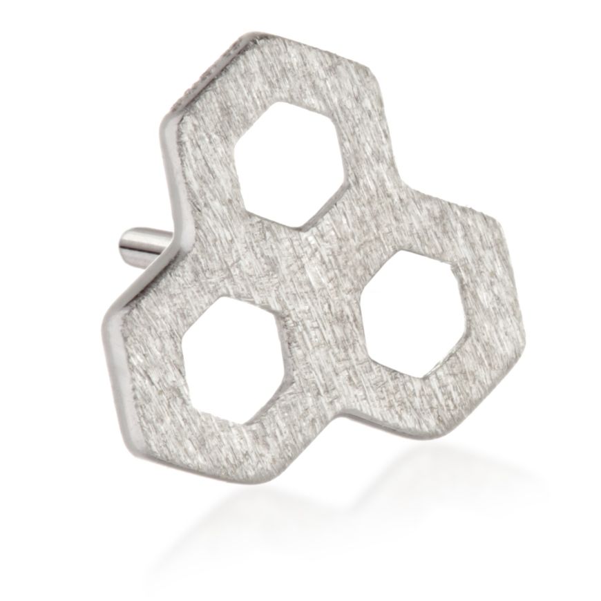14ct Gold Honeycomb Pin Attachment