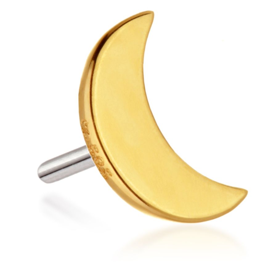 14ct Gold Moon Pin Attachment