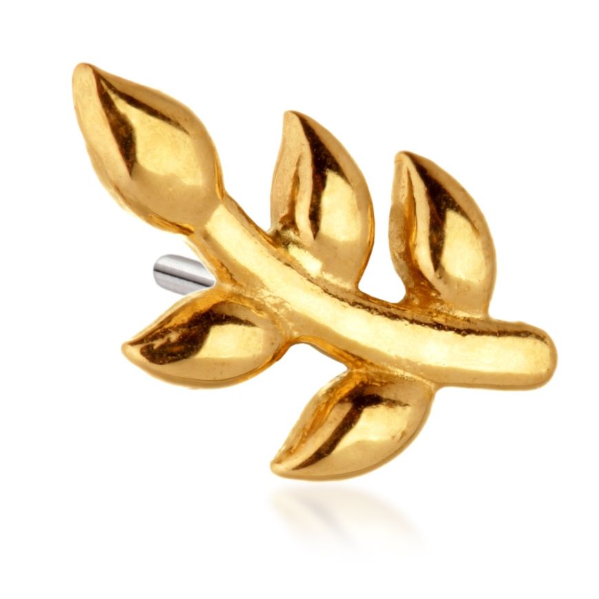 14ct Gold Leaf Pin Attachment