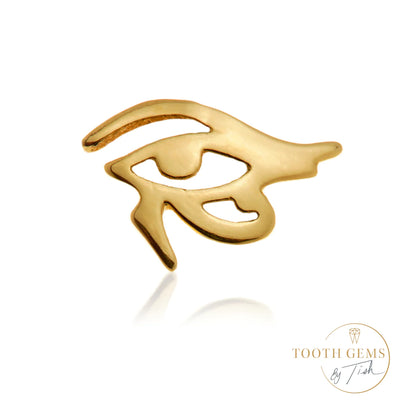 Gold Eye of Horus Tooth Gem