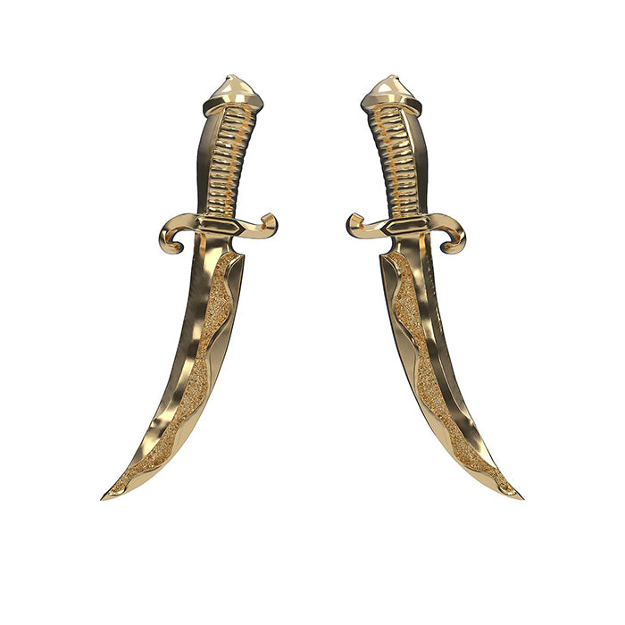 18ct Dagger Curved