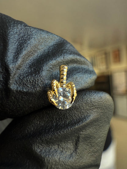 14ct Yellow Gold Tiamat Dragon Claw