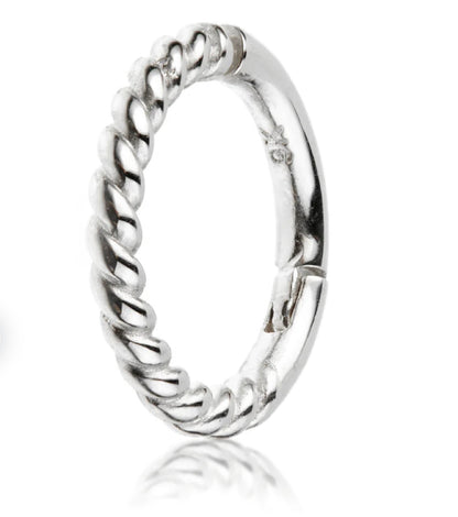 Twisted Rope Look Hinge Ring