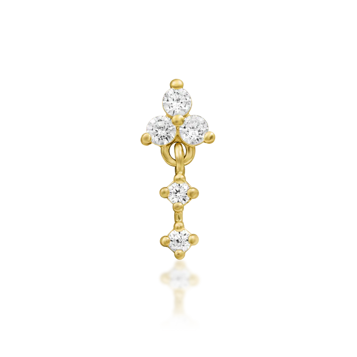 14ct GOLD Maris - Clear CZ