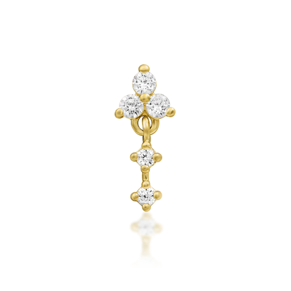 14ct GOLD Maris - Clear CZ