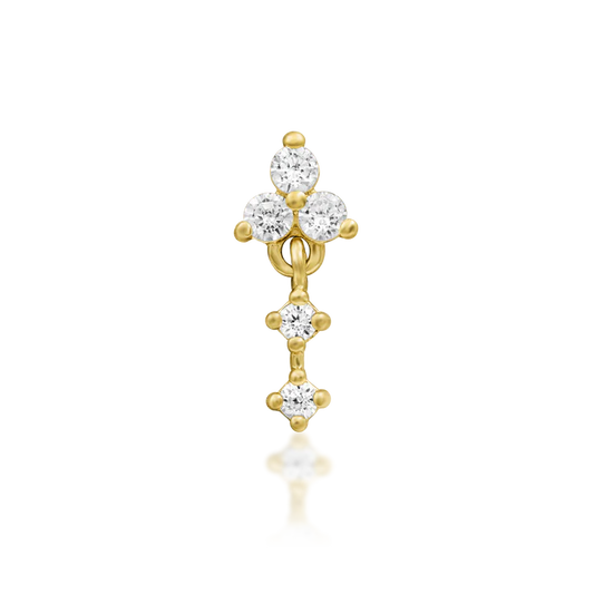 14ct GOLD Maris - Clear CZ