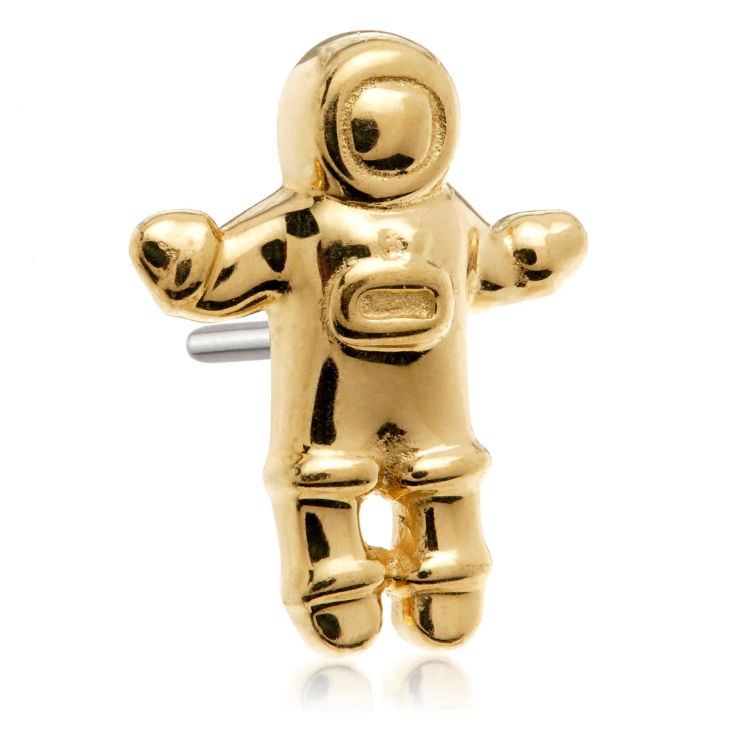 14ct Solid Gold Threadless Cosmonaut Attachment