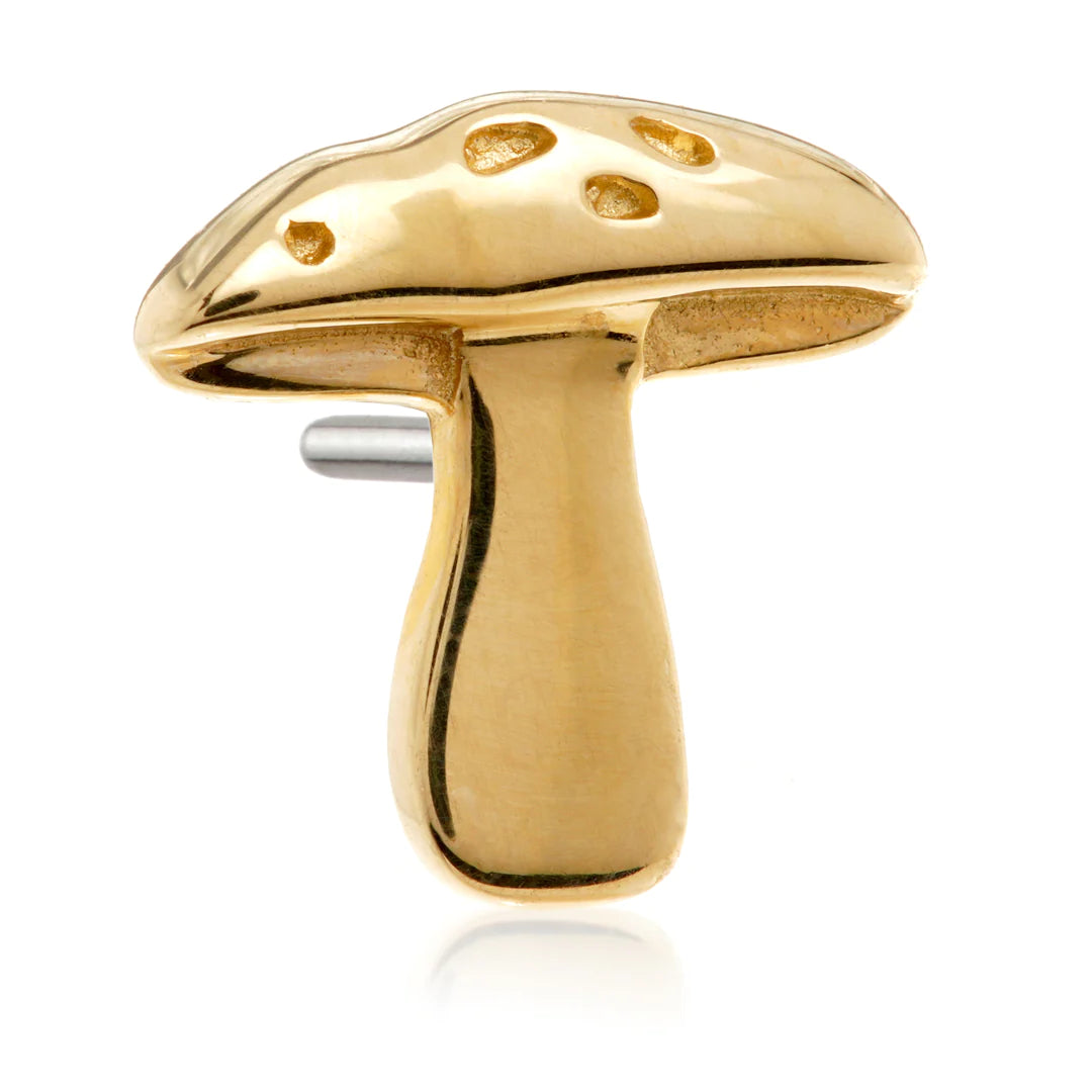 14ct Solid Gold Threadless Toadstool Attachment