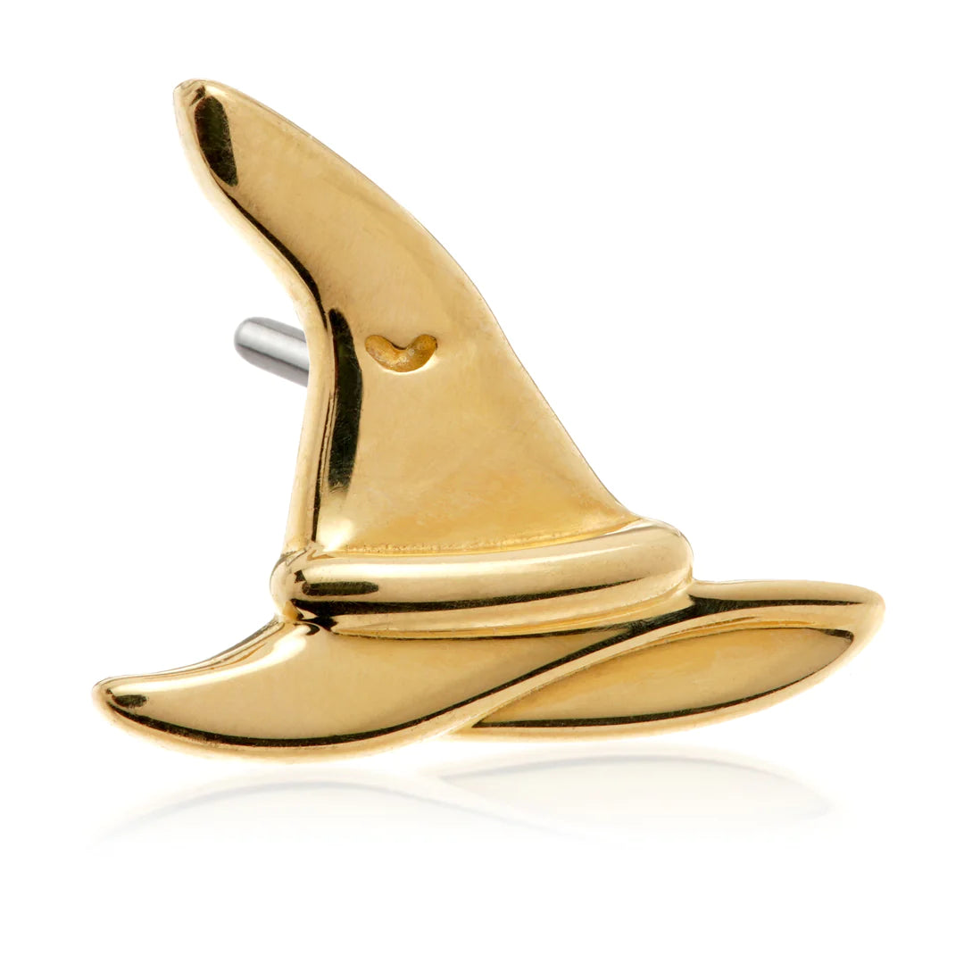 14ct Solid Gold Threadless 'Scarlet' Witch Hat Attachment