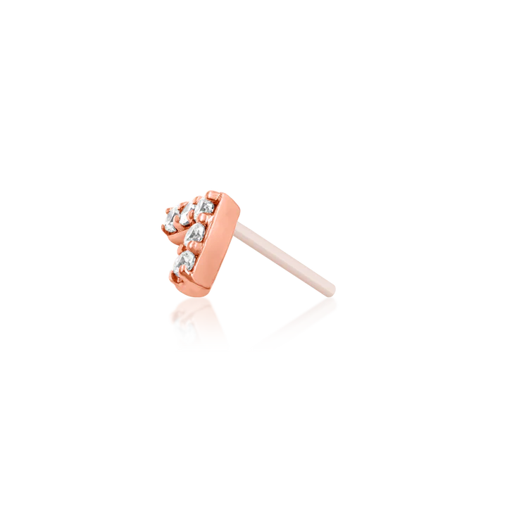 14ct Gold CHEVRON CZ