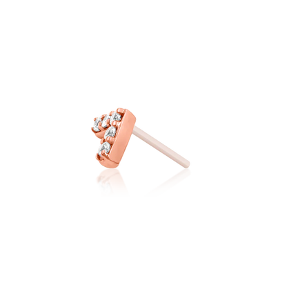 14ct Gold CHEVRON CZ