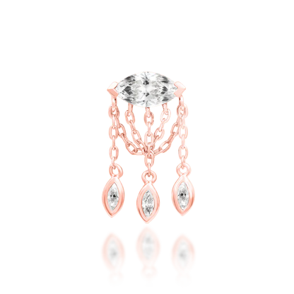 14ct GOLD Claudia - White CZ