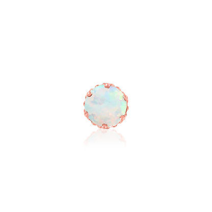 14ct GOLD CROWN SET WITH OPAL