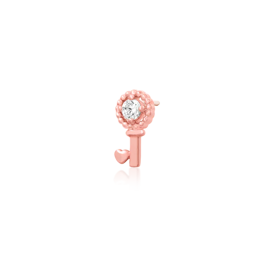 14ct GOLD KEY WITH HEART