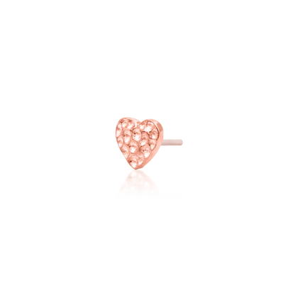 14ct HAMMERED HEART