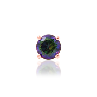 14ct GOLD MYSTIC PRONG-SET