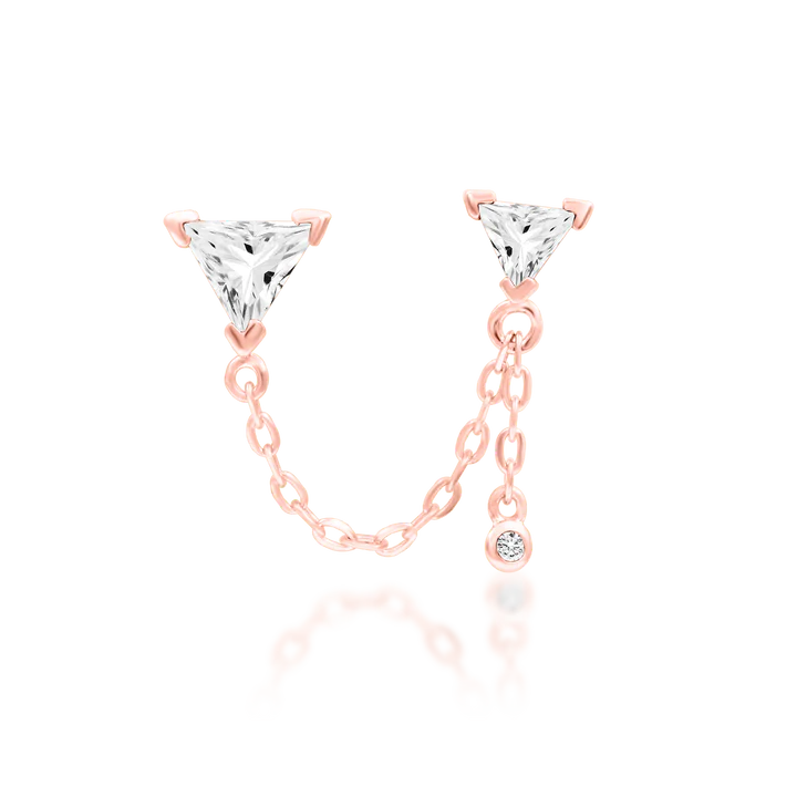 14ct GOLD Nessa - White CZ