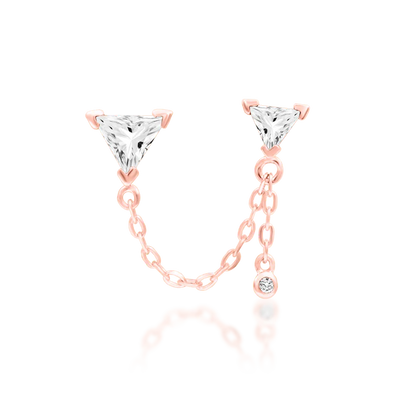 14ct GOLD Nessa - White CZ